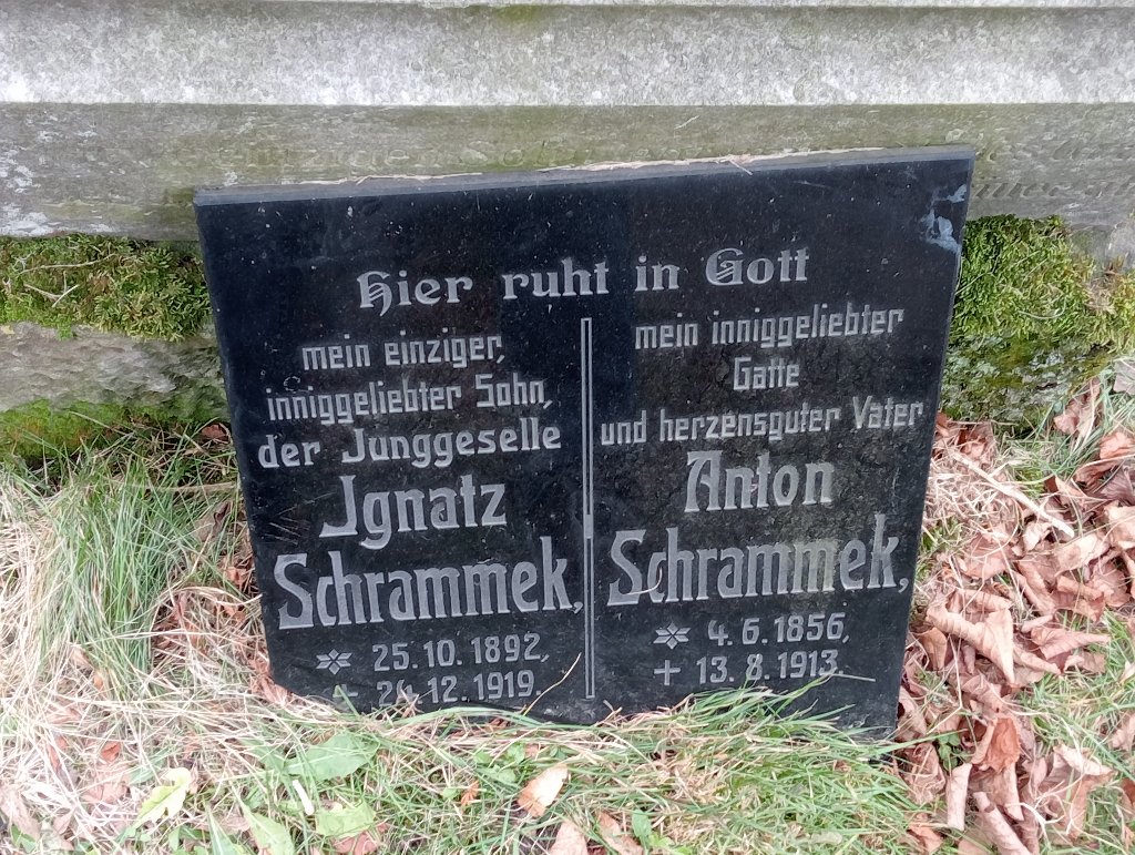 Ignatz Schrammek 1895 Baborów - Grobonet - Wyszukiwarka osób pochowanych