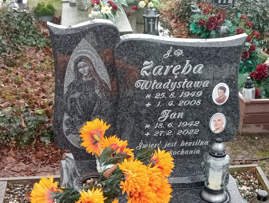 Władysława Zaręba 1949 Baborów - Grobonet - Wyszukiwarka osób pochowanych