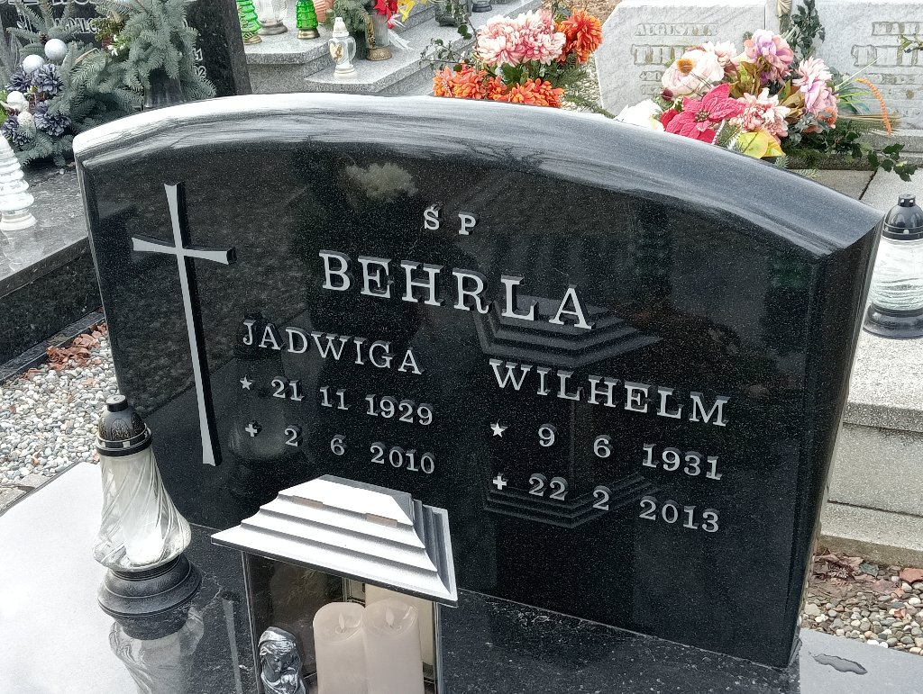 Jadwiga Behrla 1929 Baborów - Grobonet - Wyszukiwarka osób pochowanych