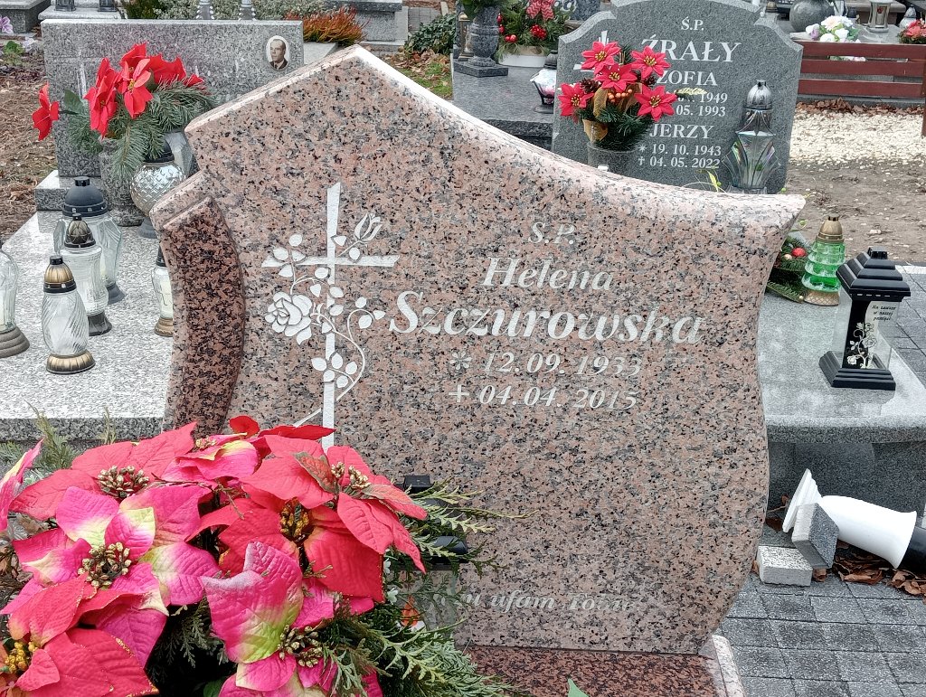 Helena Szczurowska 1933 Baborów - Grobonet - Wyszukiwarka osób pochowanych