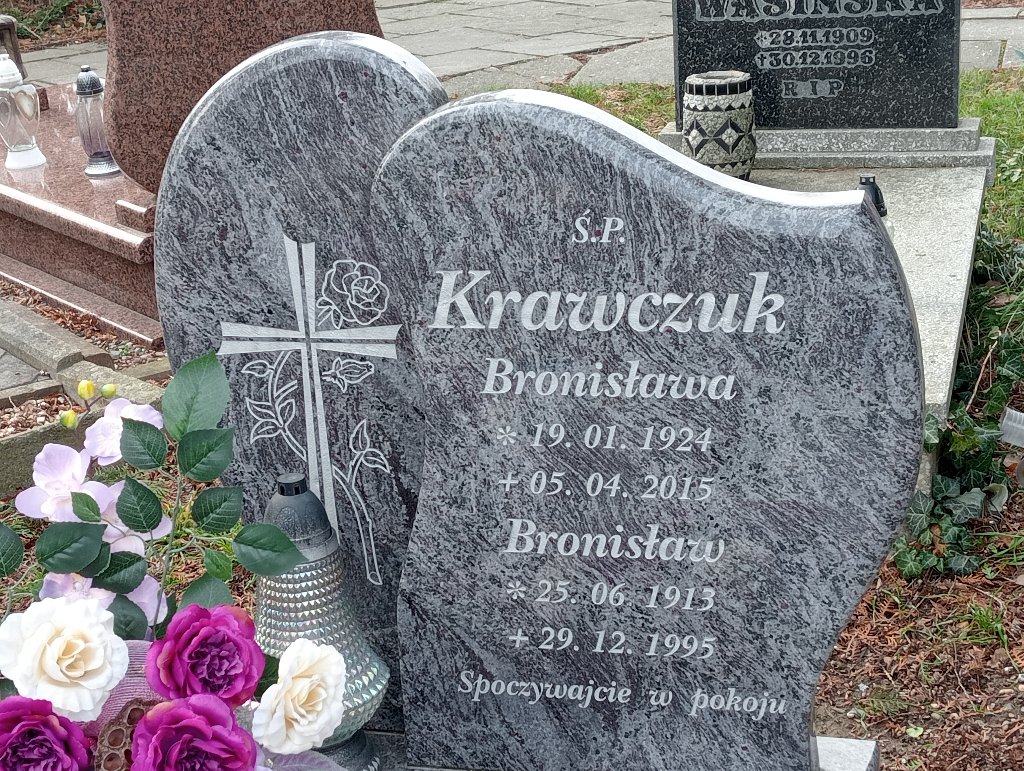 Bronisława Krawczuk 1924 Baborów - Grobonet - Wyszukiwarka osób pochowanych