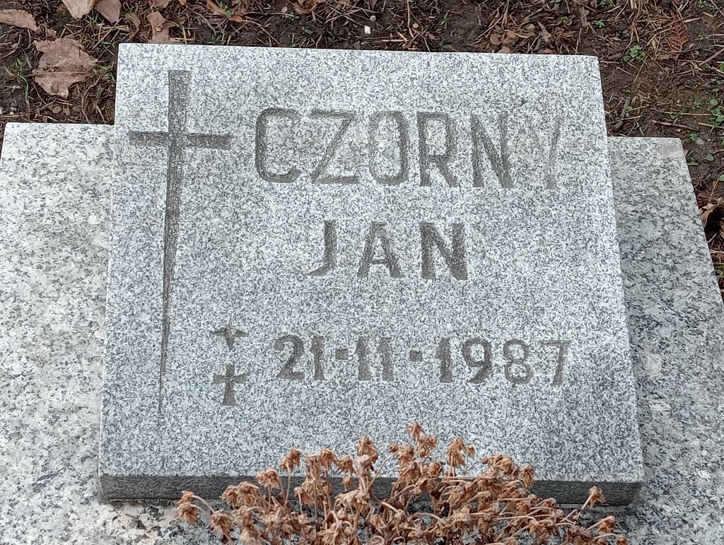 Jan Czorny 1987 Baborów - Grobonet - Wyszukiwarka osób pochowanych