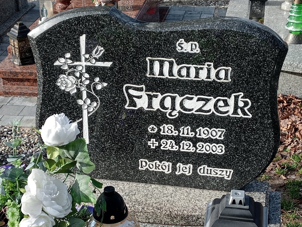 Maria Frączek 1907 Baborów - Grobonet - Wyszukiwarka osób pochowanych