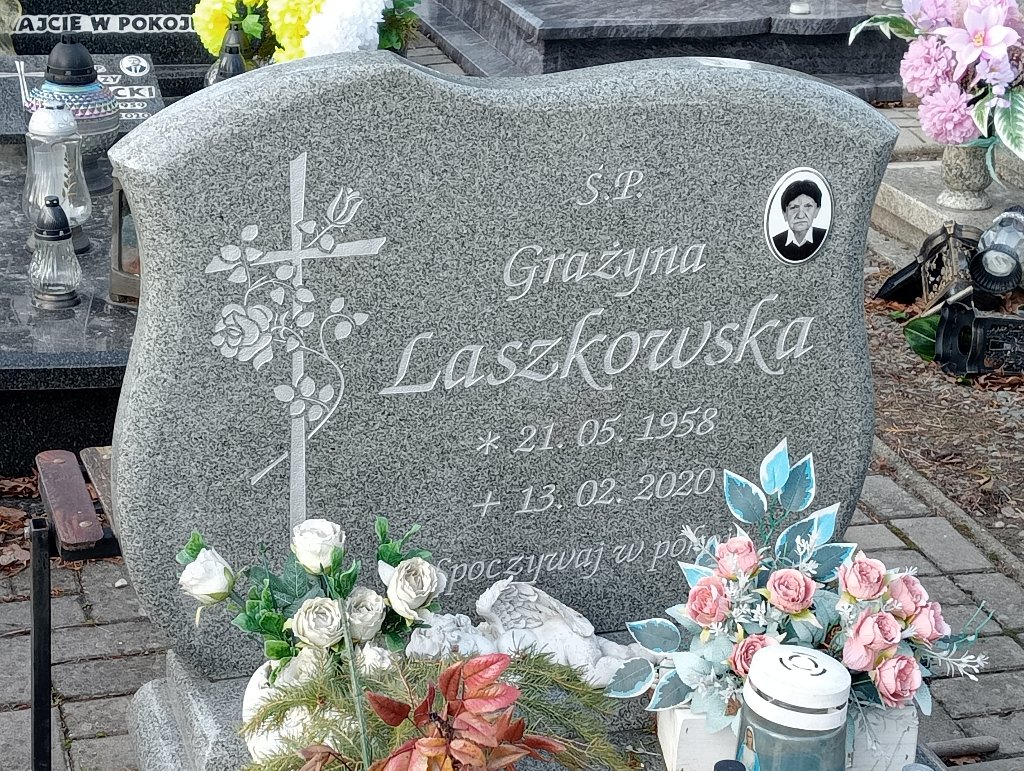 Grażyna Laszkowska 1958 Baborów - Grobonet - Wyszukiwarka osób pochowanych
