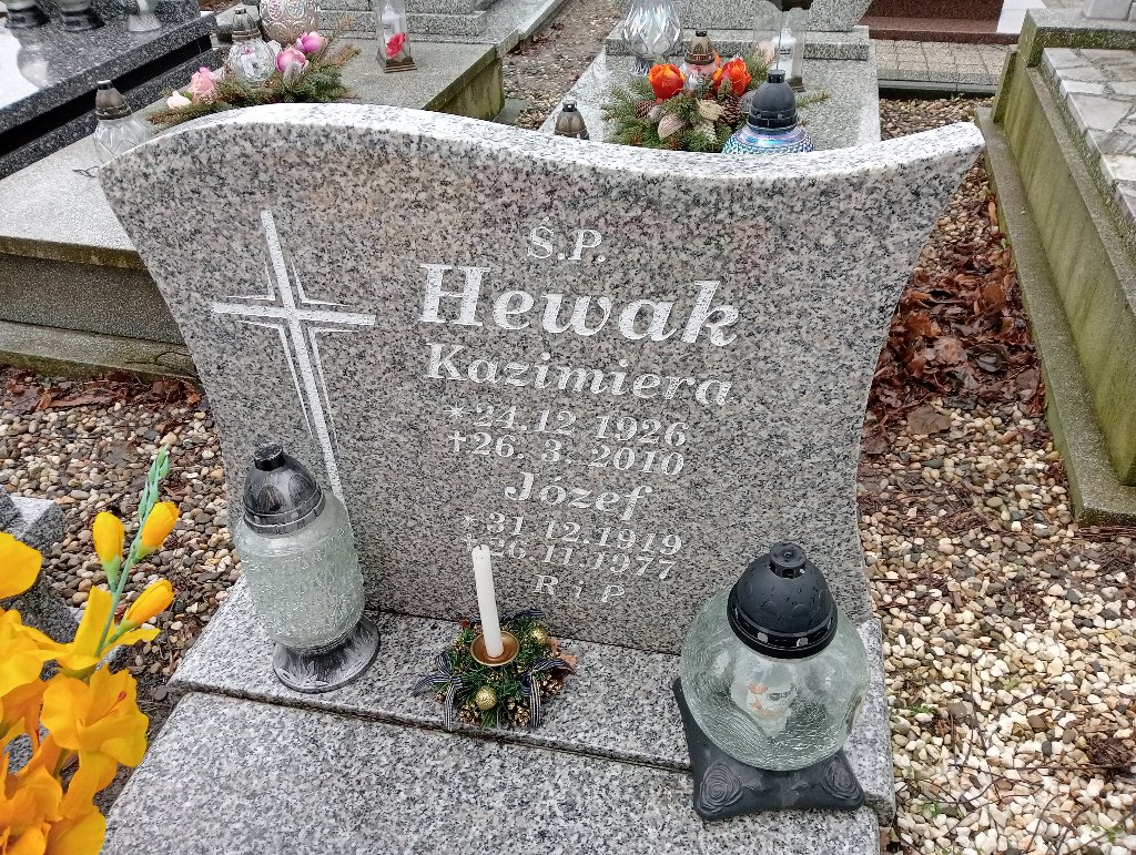 Kazimiera Hewak 1926 Baborów - Grobonet - Wyszukiwarka osób pochowanych