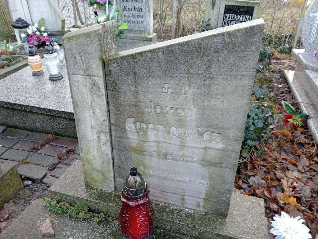 Józef Gronowicz 1902 Baborów - Grobonet - Wyszukiwarka osób pochowanych