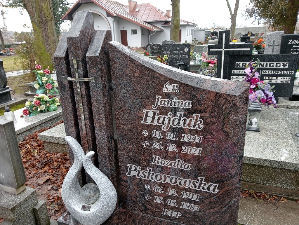 Janina Hajduk 1944 Baborów - Grobonet - Wyszukiwarka osób pochowanych