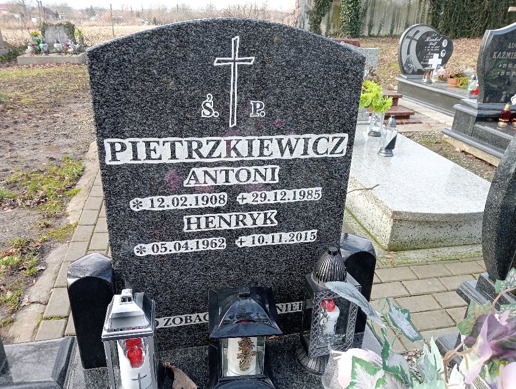 Henryk Pietrzkiewicz 1962 Baborów - Grobonet - Wyszukiwarka osób pochowanych