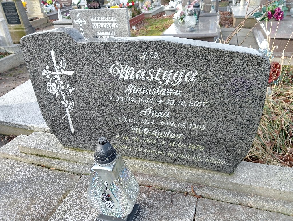 Władysław Mastyga 1922 Baborów - Grobonet - Wyszukiwarka osób pochowanych